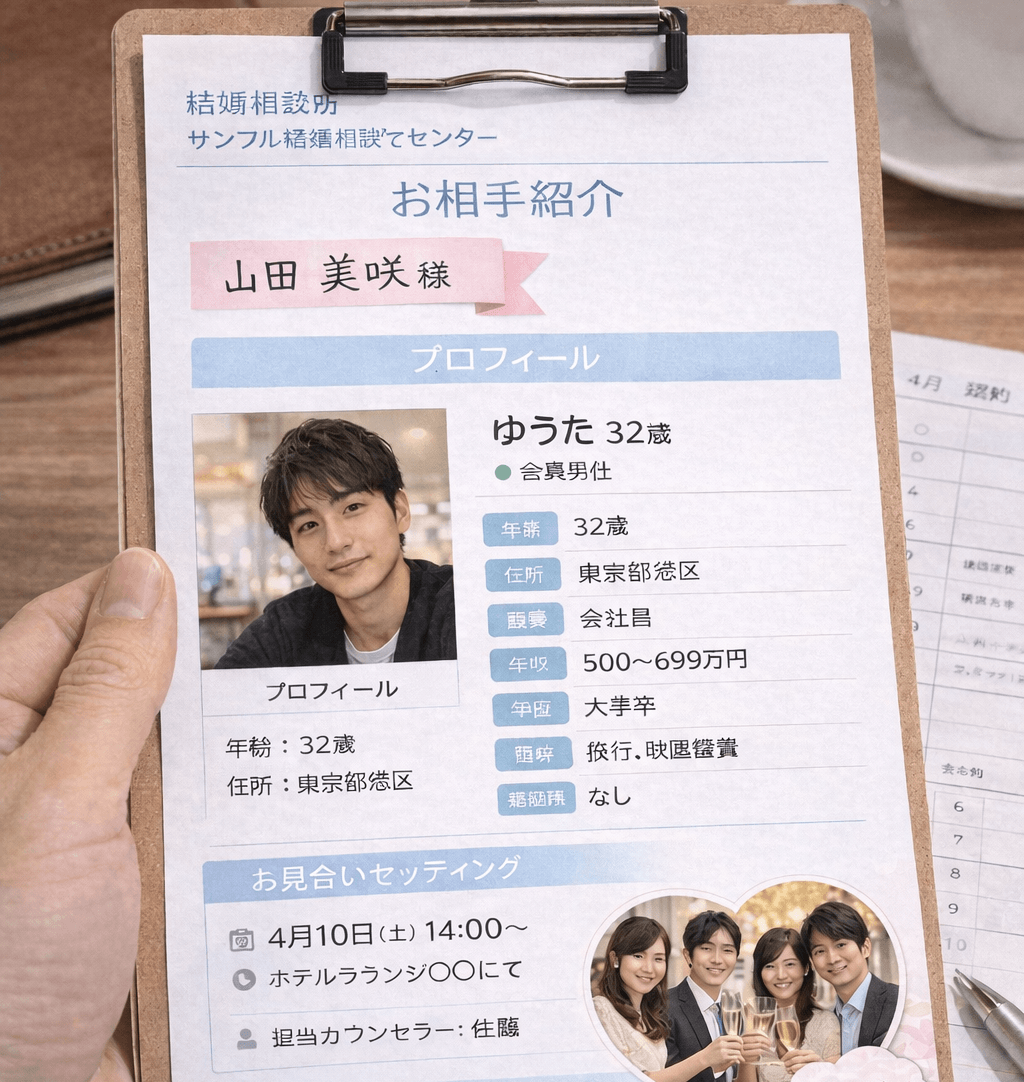 ２－５　結婚相談所で紹介された証拠（既婚者と知らなかった）